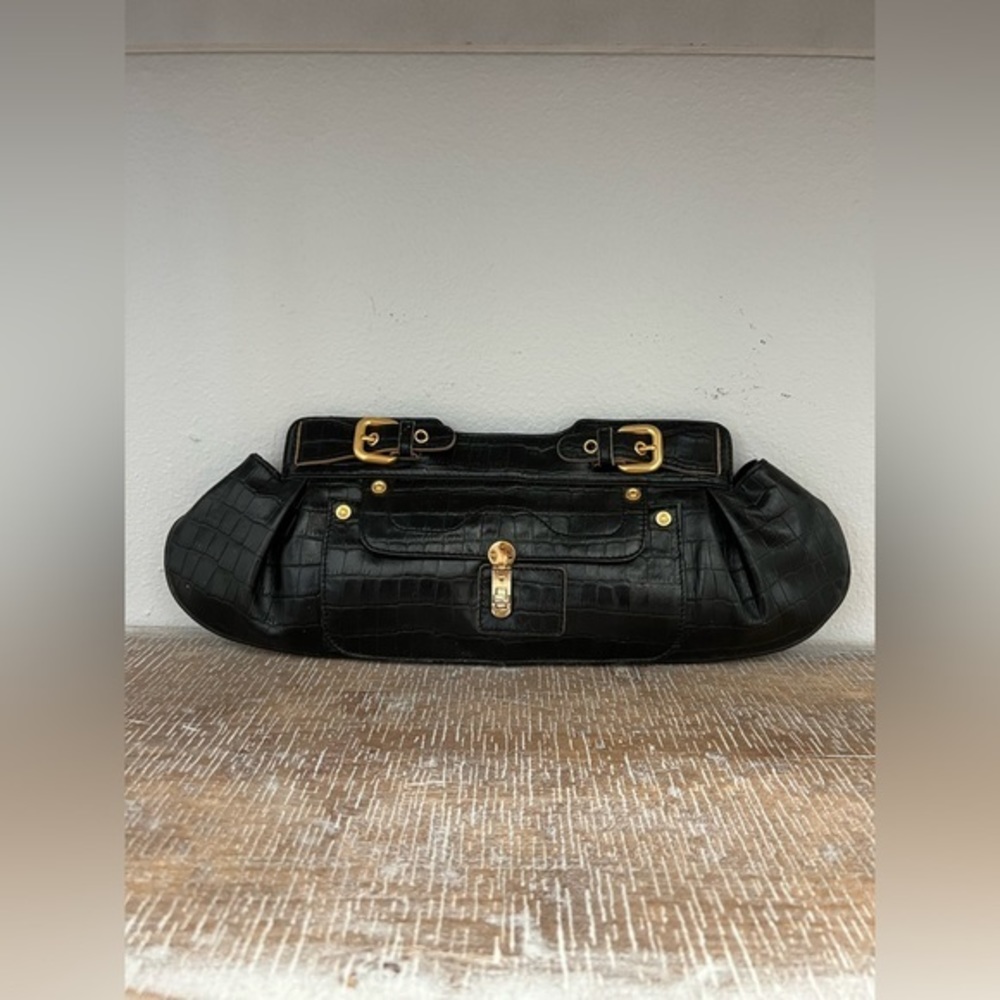 Maxximum Croc Embossed Clutch Purse‎